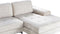 KIRUNA - Hoekbank - Lichtbeige - Linkszijdig - Fluweel