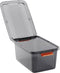 KIS 237491 Opbergbox K Latch Stapelbaar (b x h x d) 590 x 450 x 390 mm Rook-grijs, Doorschijnend 1 stuk(s)