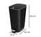 Kis Chic Bin Pedaalemmer - 50L - Zwart - Maat L - 29 x 60,5 x 44,5 cm