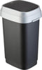 Kis Dual Swing Bin S - 10L - 19x25x33cm - Zwart/Grijs