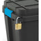 KIS Scuba opbergbox L - 80L - 78x39,5x35cm - Zwart/Blauw clips