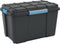 KIS Scuba opbergbox XL- 110L - zwart/blauwe clips