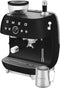 Smeg EGF03BLMEU - Espressomachine - Geïntegreerde bonenmaler 15 bar - Zwart