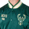 New Era - Milwaukee Bucks - NBA Satin Dark Green Bomber Jacket