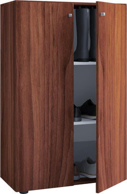 Kledingkast opbergkast Vandol Lonal Mini - kinderkamer - 110 cm hoog - donkerbruin
