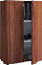 Kledingkast opbergkast Vandol Lonal Mini - kinderkamer - 110 cm hoog - donkerbruin
