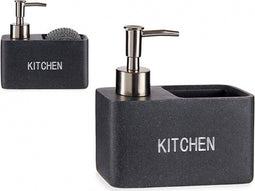Kitchen Sink Tidy Kitchen Double Grey polyresin (6 x 14 x 14,5 cm)