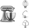 KitchenAid 5K45SSESL mixer Staande mixer 275 W Zilver, Roestvrijstaal