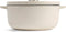 KitchenAid braadpan 22cm - geëmailleerd gietijzer - amandel wit - rond