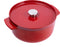 KitchenAid braadpan 22cm - geëmailleerd gietijzer - keizer rood - rond