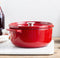 KitchenAid braadpan 26cm - geëmailleerd gietijzer - keizer rood - rond