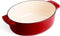 KitchenAid braadpan 30cm - geëmailleerd gietijzer - keizer rood - ovaal