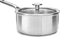 KitchenAid Multi-Ply RVS Steelpan - ø16 cm - 1,5L - met glazen deksel - inductie - PFAS-vrij