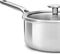 KitchenAid Multi-Ply RVS Steelpan - ø18 cm - 2,1L - met glazen deksel - inductie - PFAS-vrij