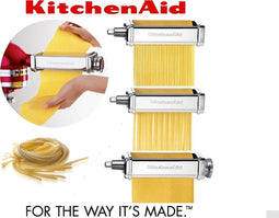 KitchenAid Pastaroller en- snijder - accessoire set van 3 stuks - 5KSMPRA