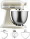 KitchenAid Standmixer - Mini mixer met kantelbare kop, accessoires en capaciteit van 3,3L - Almond Cream