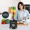 KitchenApp Blender to go - Retro blender - Smoothie maker - Inclusief twee bekers en meerdere accessoires - Zwart