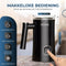 KitchenApp Melkopschuimer elektrisch - Opschuimen en verwarmen - 4 in 1 - 350ML - Zwart