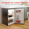 KitchenBrothers Koelkast - 88L - IJskast - Tafelmodel - Frigo - Vrijstaand - Zwart