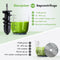 KitchenBrothers Slowjuicer - Juicer - Groenten en Fruitpers - 700ml - Met Pulpreservoir - Juice Maker - Grijs