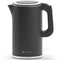 KitchenBrothers Waterkoker - Elektrisch - 1,7L - 2200W - RVS - Zwart