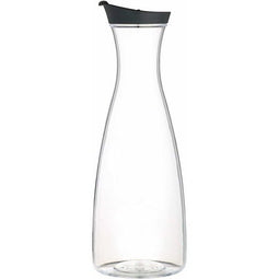 Kitchencraft Acryl Sapdispenser Met Zwarte Deksel 1,7 Liter, In Doos - transparant - 10.7x10.7x32 cm
