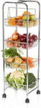 KitchenCraft Chrome Plated Four Tier Trolley