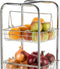 KitchenCraft Chrome Plated Four Tier Trolley