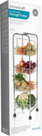 KitchenCraft Chrome Plated Four Tier Trolley