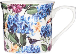 Kitchencraft Mok Fine Bone China Country Floral 300 Ml Wit/blauw