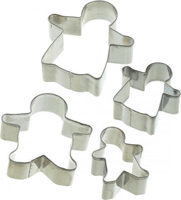KitchenCraft Set van 4 gingerbreadman uitstekers - Let's Make | Kitchen Craft