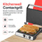 Kitchenwell Contactgrill - Tosti apparaat - Grill apparaat - Uitneembare platen - Anti-aanbaklaag - 3-in-1 -180 °C grill - Vaatwasserbestendig