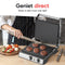 Kitchenwell Contactgrill - Tosti apparaat - Grill apparaat - Uitneembare platen - Anti-aanbaklaag - 3-in-1 -180 °C grill - Vaatwasserbestendig