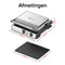 Kitchenwell Contactgrill - Tosti apparaat - Grill apparaat - Uitneembare platen - Anti-aanbaklaag - 3-in-1 -180 °C grill - Vaatwasserbestendig