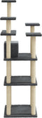 vidaXL - Kattenmeubel - met - sisal - krabpalen - 171 - cm - donkergrijs