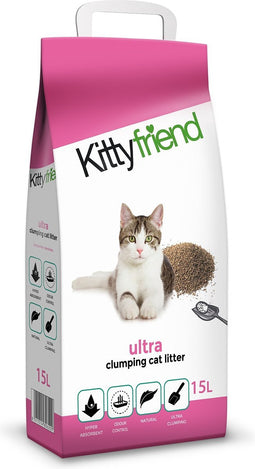 Kittyfriend Ultra Clumping - Kattenbakvulling - 15 l