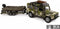 Kids Globe Die-cast Land Rover met Aanhanger en Boot Leger