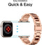 Spigen 061MP25944 - Horlogeband - Verstelbaar roestvrij staal - Roségoud - Apple Watch Series 5 / 4 (40mm)