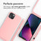 iMoshion Hoesje Geschikt voor iPhone 13 Hoesje Met Koord - iMoshion Siliconen hoesje met koord - Roze