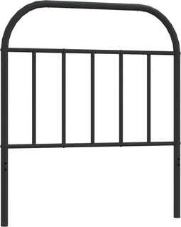 vidaXL - Hoofdbord - metaal - zwart - 80 - cm
