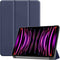 imoshion Tablet Hoes - Geschikt voor iPad Pro 12.9 (2022) / Pro 12.9 (2021) / Pro 12.9 (2020) / Pro 12.9 (2018) - Trifold Bookcase - Donkerblauw