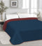 Vitality Pur - Luxe Katoenen Bedsprei - 240x215 - Blauw/Rood