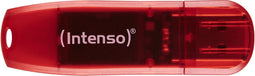 Intenso Rainbow Line - USB Stick 128GB - 28MB/s lezen 6,5MB/s schrijven - Rood