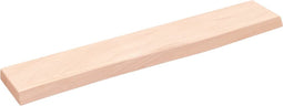 vidaXL - Wandschap - 60x10x2 - cm - onbehandeld - massief - eikenhout
