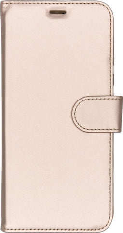 Accezz Hoesje Geschikt voor Motorola Moto G7 Power Hoesje Met Pasjeshouder - Accezz Wallet Softcase Bookcase - goud
