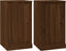 vidaXL - Dressoirs - 2 - st - 37,5x35,5x67,5 - cm - bewerkt - hout - bruin - eikenkleur