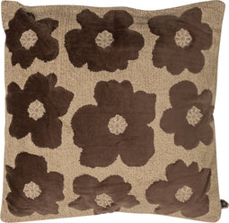 BePureHome Kussen Splendor - Polyester - Zand/Bruin - 50x50x10