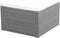 vidaXL - Voetenbank/poef - zwart - 53x53x30 - cm - poly - rattan