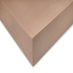 ZO! Home Satinado katoen/satijn hoeslaken taupe - lits-jumeaux (180x200) - luxe uitstraling - perfect passend