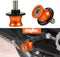 2PCS Swingarm Spools Mount M10*1.5&M10*1.25 Bobbin Draaddiameter Voor KTM Duke 125 200 250 390 690 790 990 1290-Oranje